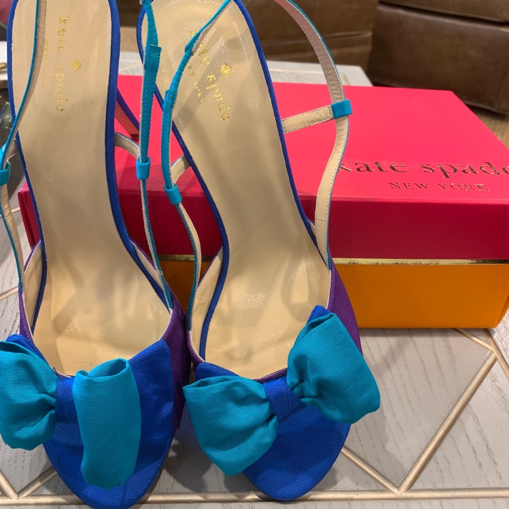 Gorgeous Kate Spade Tri-Color Slingback Heels
